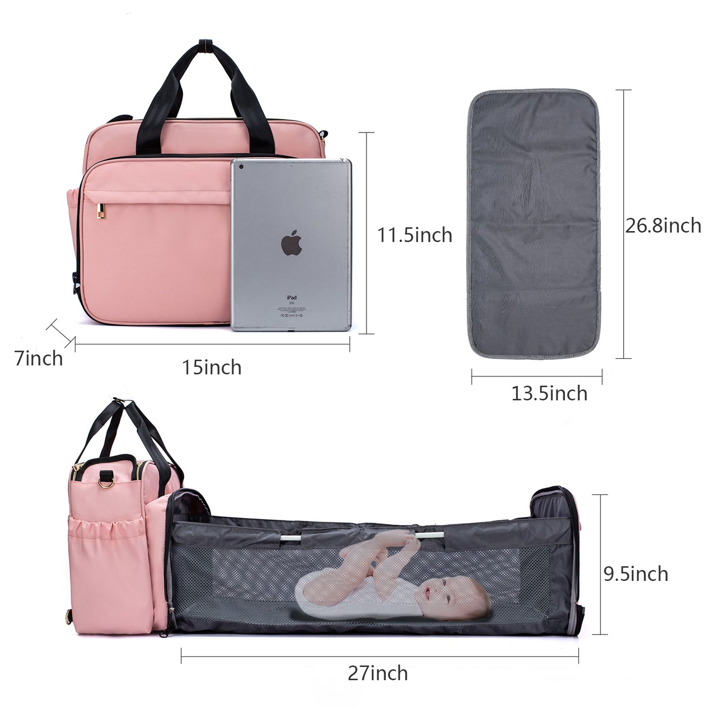 AstraShop's "The Nomad" Convertible Diaper Bag