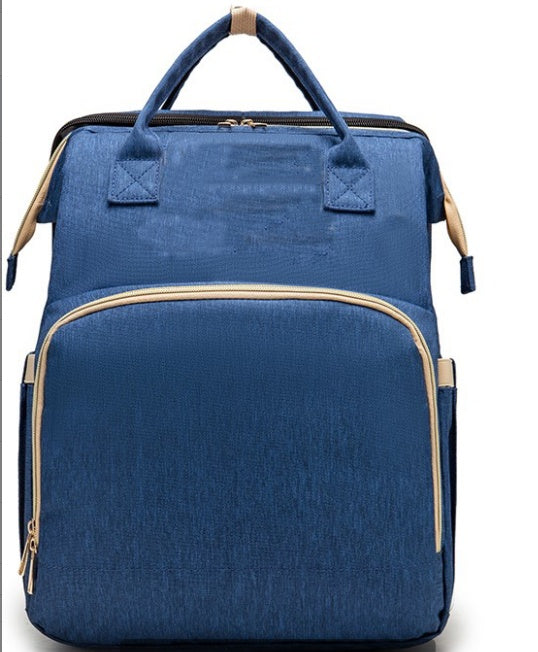 Multi-functional Diaper Backpack with USB Charging & Portable Crib